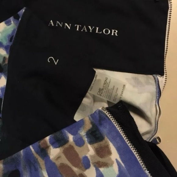Ann Taylor Painterly Artsy Watercolor Skirt - Picture 7 of 8